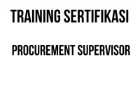sertifikasi supply chain management