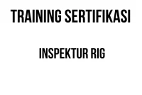 sertifikasi operasional rig migas