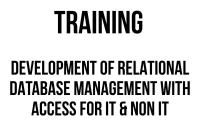 TRAINING DEVELOPMENT OF RELATIONAL DATABASE MANAGEMENT WITH ACCESS FOR IT & NON IT