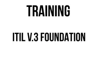 TRAINING ITIL V.3 FOUNDATION