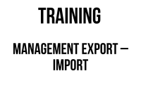 TRAINING MANAGEMENT EXPORT – IMPORT