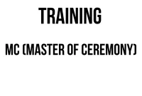 TRAINING MC (MASTER OF CEREMONY)