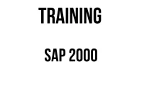 TRAINING SAP 2000