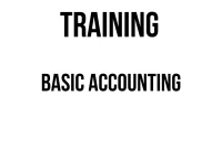 TRAINING BASIC ACCOUNTING