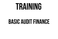 TRAINING BASIC AUDIT FINANCE