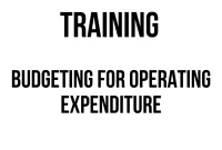 TRAINING BUDGETING FOR OPERATING EXPENDITURE