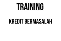 TRAINING KREDIT BERMASALAH