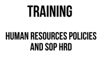TRAINING HUMAN RESOURCES POLICIES AND SOP HRD