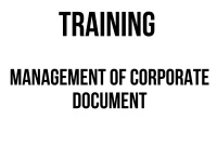 TRAINING MANAGEMENT OF CORPORATE DOCUMENT