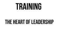 TRAINING LEADERSHIP