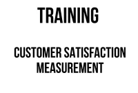 TRAINING CUSTOMER SATISFACTION MEASUREMENT training sales & marketing