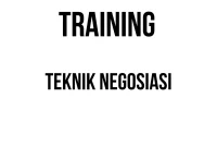training negotiation skill for procurement