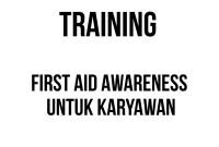 training pertolongan pertama