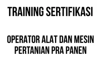 sertifikasi mekanisasi pertanian
