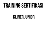 SERTIFIKASI KLINER JUNIOR sertifikasi cleaning service