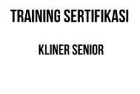 SERTIFIKASI KLINER SENIOR sertifikasi cleaning service