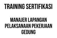 sertifikasi manajer konstruksi