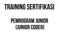 SERTIFIKASI PEMROGRAM JUNIOR (JUNIOR CODER) sertifikasi software developer