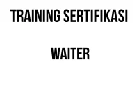 SERTIFIKASI WAITER sertifikasi butler service
